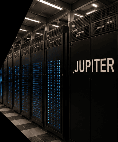 JUPITER High-Performance Supercomputer Racks at Forschungszentrum Jülich