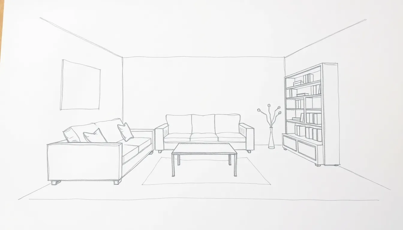 Application Example 1 : Concept to Interior Render — Before