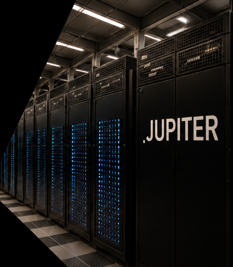 JUPITER High-Performance Supercomputer Racks at Forschungszentrum Jülich