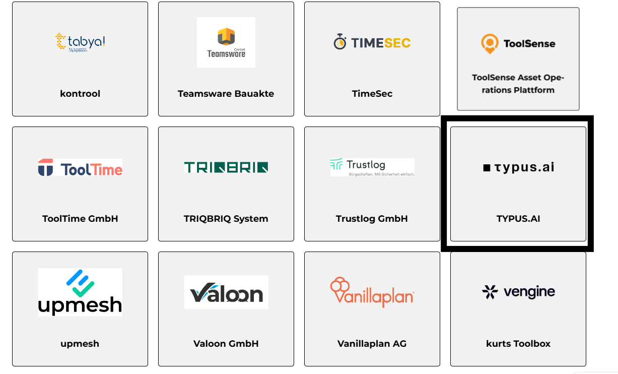 Bundesverband Digitales Bauwesen - Typus.AI Mitgliedschaft Directory